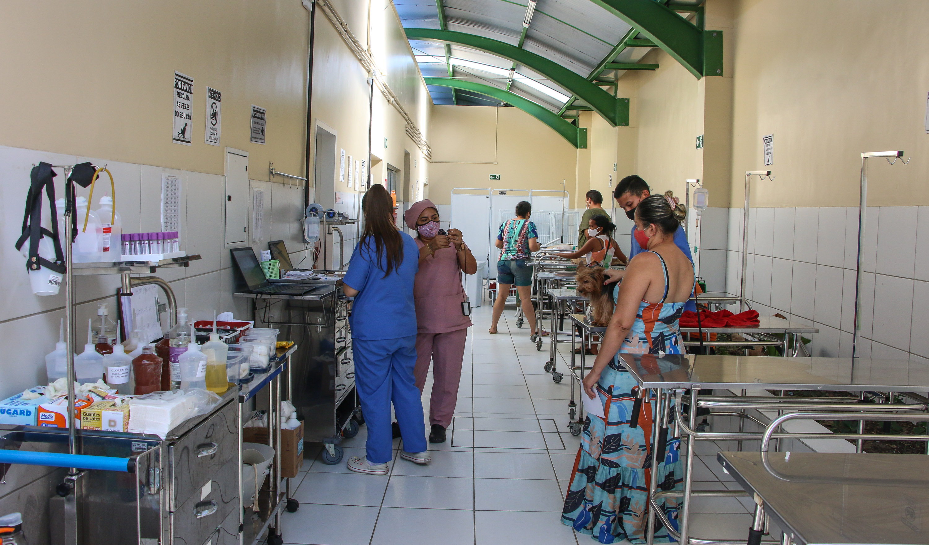 a foto mostra o interior da clínica veterinária jacó